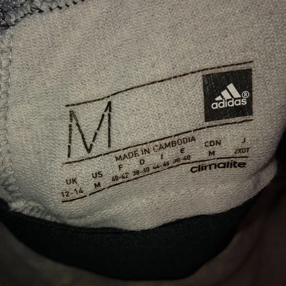 Adidas Sweatpants joggers Grey and black Size medium Adidas pants workout gym - Picture 5 of 6